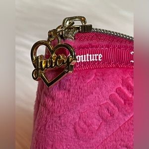 Juicy Couture Pink Velour Cosmetic Bag